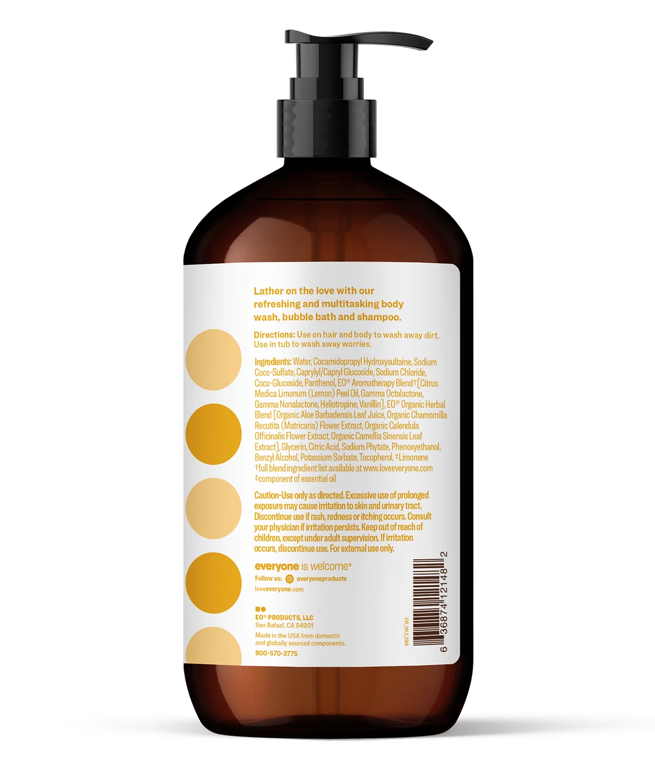 Coconut + Lemon 3in1 Soap 32 FL OZ Case Pack of 6 - Image 3