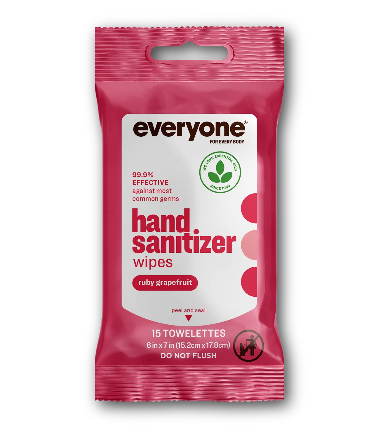 Ruby Grapefruit Resealable Hand Sanitizer Wipes - Image 3