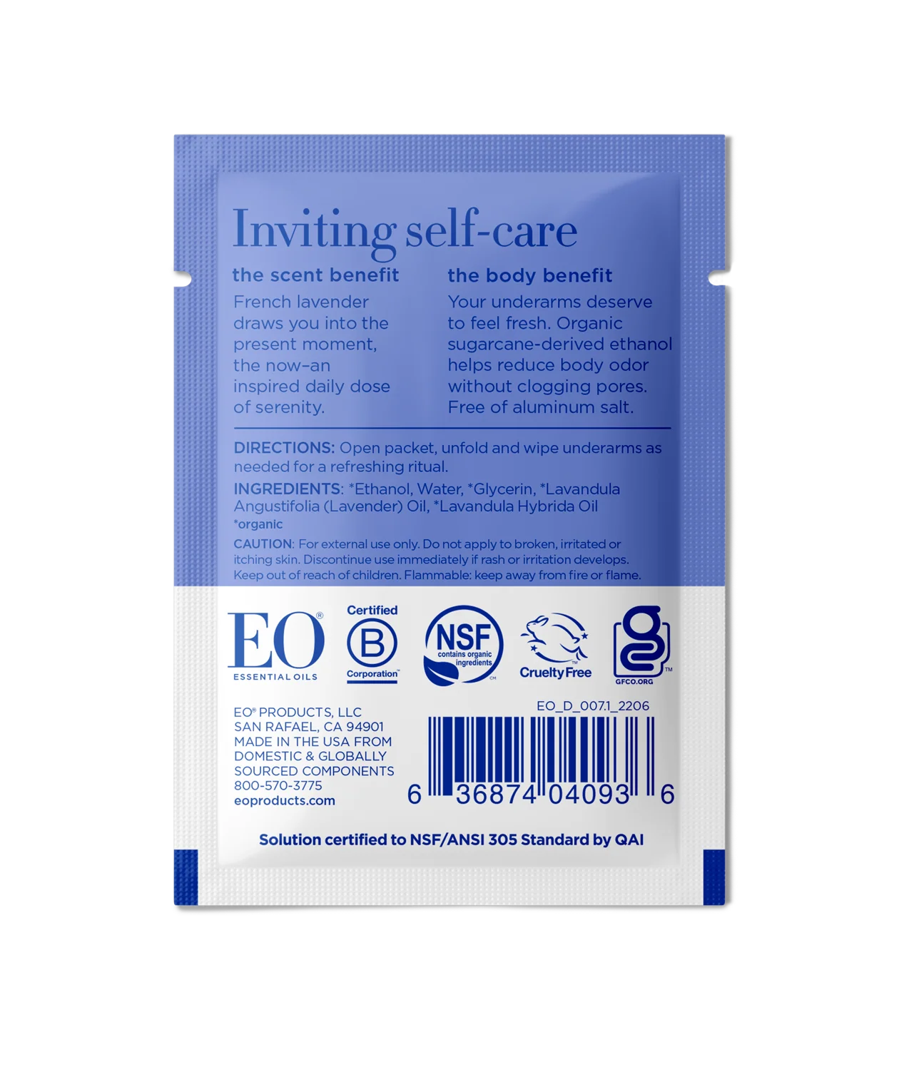 French Lavender Deodorant Wipes - Image 5