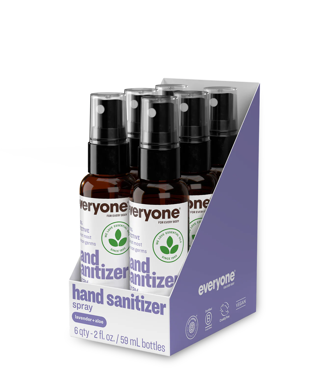 Lavender + Aloe Hand Sanitizer Spray 2 FL OZ - 6 CT Case Pack of 12