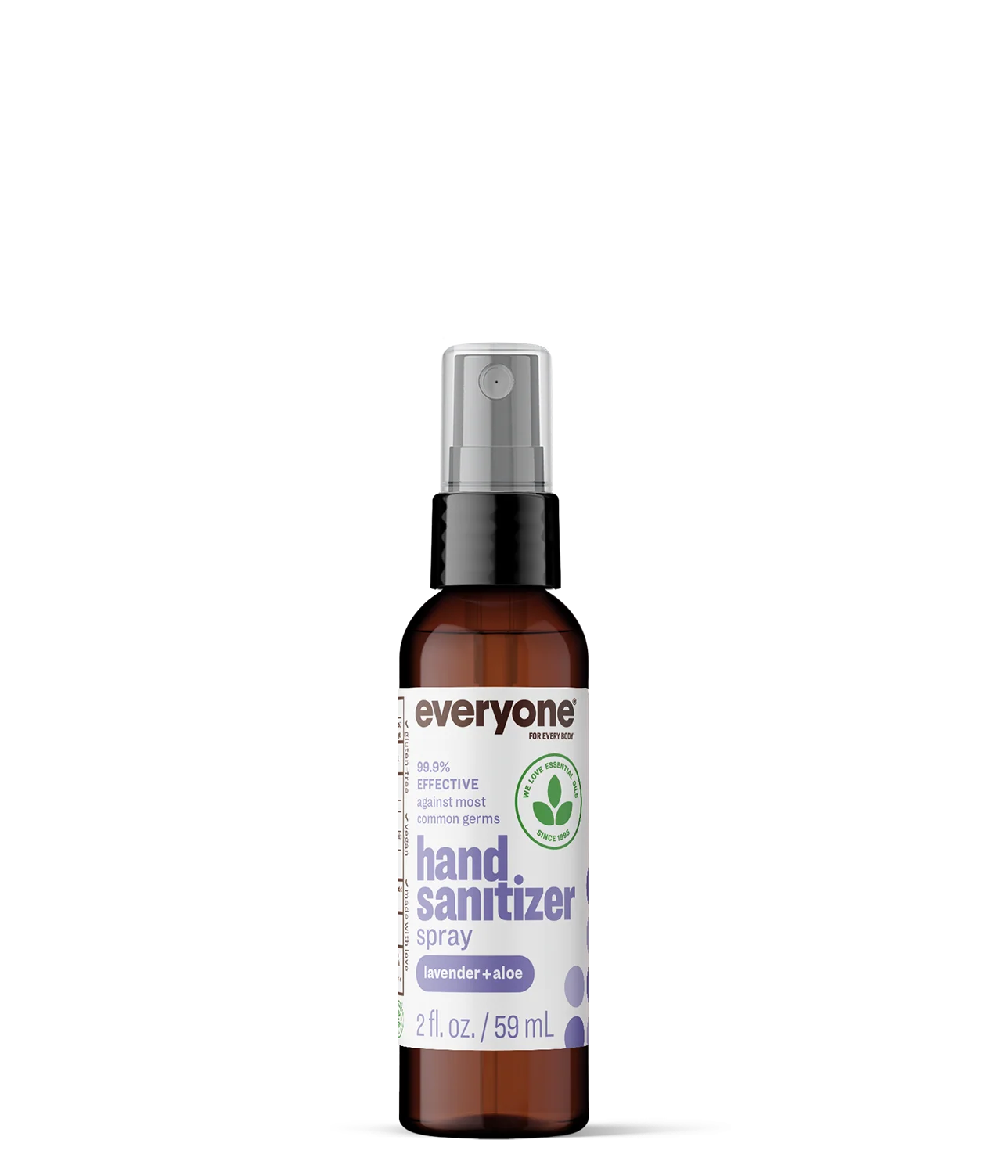 Lavender + Aloe Hand Sanitizer Spray 2 FL OZ - 6 CT Case Pack of 12 - Image 2