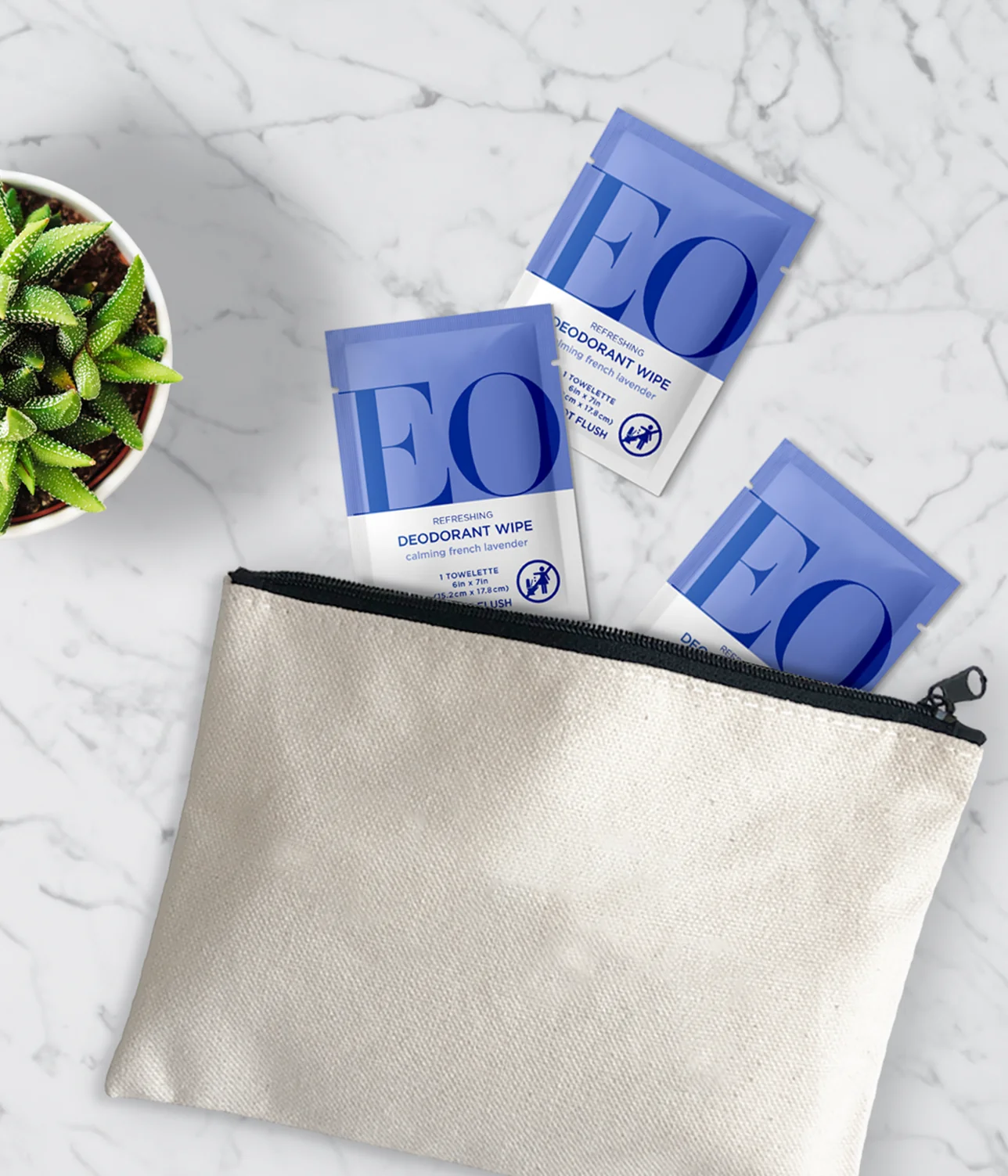 French Lavender Deodorant Wipes - 6 CT  Case Pack of 12 - Image 3